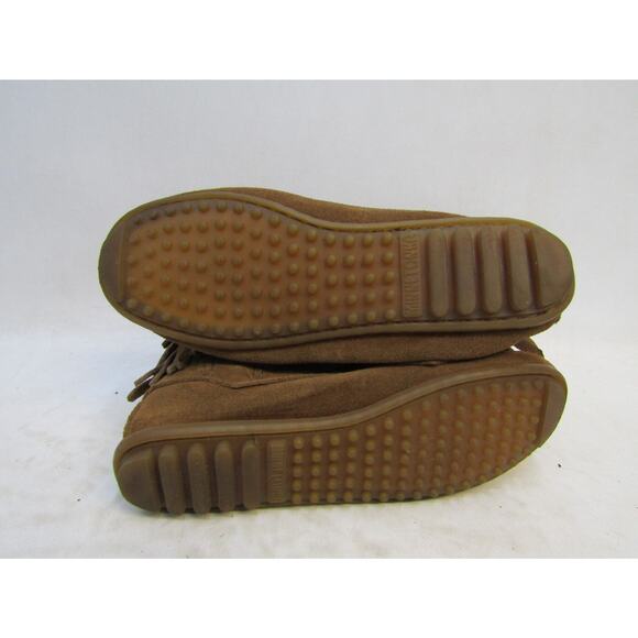 Minnetonka Womens Size 6 Brown Suede Fringe Ankle Fashion Boots Bootie - Picture 9 of 11